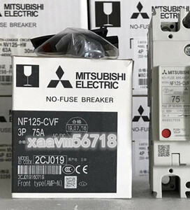 ●　新品　MITSUBISHI/三菱電機 NF125-CVF 3P 75A 電磁接触器【保証付き】【送料無料】