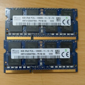 DDR3L 8GB×2 16GB ノートPC用メモリ その2