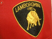 ★最終処分の★在庫一掃セールです★送料無料★必見★Lamborghini★ランボルギーニの★お洒落で★綺麗な★キャップ★鮮やかレッド★新品★_画像2