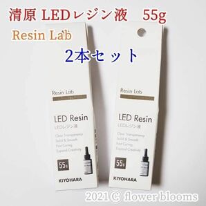 【2本セット】清原LEDクラフトレジン液 55g クリア、ハードタイプ