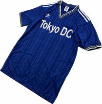 adidas ☆ 東京DC ブルー ユニフォーム サッカーシャツ 半袖 Tシャツ ゲームシャツ L サッカー チーム トレーニング アディダス■K235_画像1