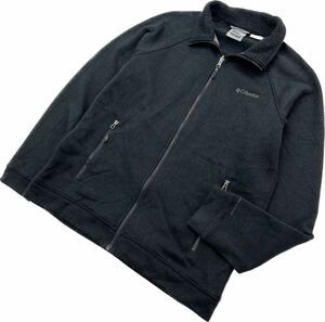 Columbia ☆ 着回し抜群◎ フリース ジャケット ブラック 黒 L 定番 人気 登山 ハイキング アウトドア キャンプ 古着 コロンビア■S2559