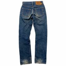 90s ☆ Levi's 501 USA製 デニムパンツ ジーンズ ブルー 色落ち感◎ レディース W25 アメカジ ストリート 古着 人気 リーバイス■Ja6677_画像4