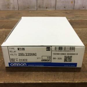 ●【AH-03529】未使用品 OMRON オムロン ミニパワーリレー（1箱10個入）MY4N 200/220VAC【レターパックプラス・送料全国一律520円可】