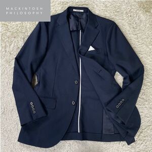 1円〜【未使用級】マッキントッシュフィロソフィー MACKINTOSHPHILOSOPHY TROTTER ビジネス テーラード ジャケット トロッター ドット柄 L 