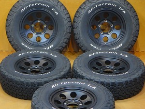 5本セット超バリ溝 超美品【WEDSジムライン タイプⅡ BFグッドリッヂT/A KO2 235/75R15】15インチ 6J±0 PCD139.7-5H JB74W ジムニーシエラ