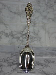 英国アンティーク SS(スターリング・シルバー) VICTORIAN ANGEL SPOON (天使のスプーン) LONDON 1897