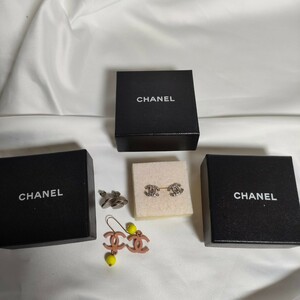 1円スタートシャネル CHANEL ピアス ココマーク ラインストーン イヤリング アクセサリー まとめ