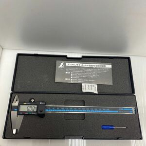 H3-1-111921 動作品　SHINWA シンワ デジタルノギス 大文字200mm ホールド機能付 19976 測定範囲：0.01～200mm 測定器