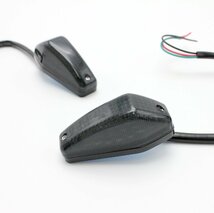 送料220円 貼付けエアロ LEDスモークウインカー GPZ900R ZRX1200ゼファー400 NINJA250R ニンジャ250 1100 バリオス Dトラッカー_画像2