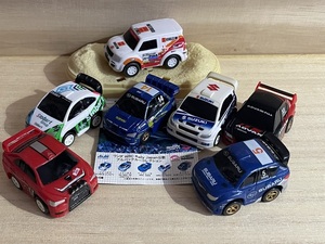 RALLY JAPAN ラリーカー6台とパジェロ ラリーカー プルバックカー WANDA