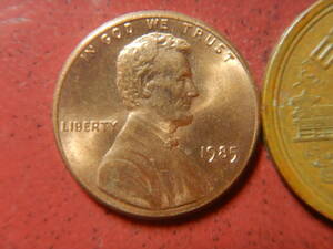 外国・USA／リンカーン１セント銅張り亜鉛貨（1985年）　23110302