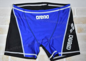 arena アリーナ LAR-0303 AQUA EXA アクアエクサ ハーフトールボックス 男子競泳水着 ブルー ブラック サイズM