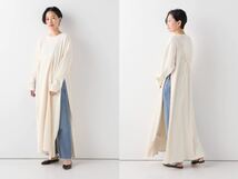 ■BASERANGE■シャウ カフタン リブ ワンピース■ベースレンジ SHAW KAFTAN 長袖 ロングワンピース ドレス オーガニックコットン_画像2