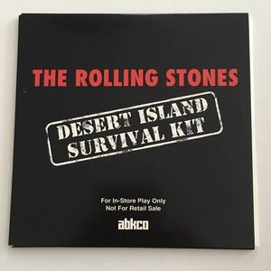 レアロックプロモCD The Rolling Stones “Desert Island Survival Kit” 1CD abkco アメリカ盤紙ジャケット