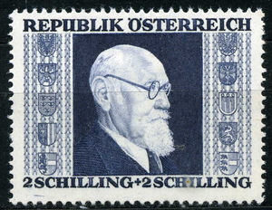 1946年 オーストリア カール・レンナー 未使用 切手◆送料無料◆ZM-88