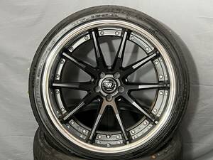 20インチホイールVERZ-WHEELS KCV01 11J-15 114.3-5H 深リム マットブラック タイヤ付き 1本クールレーシング KUHL W280