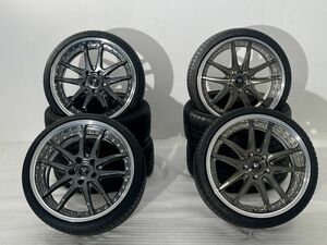 アルミ ホイール　VERZ-WHEELS　KCV04　18インチ 8J+31/8.5J+10　4本セット　クールレーシング　KUHL　5H-114.3　ブラック/グレー　W355