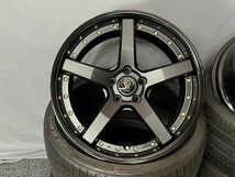 WN82☆★KUHL VERZ-WHEELS KCV03 19インチ8.5J+31 PCD5H-114.3 マッドブラック+ブロンズリム 2本☆★ _画像4