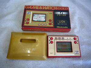 任天堂　GAME＆WATCH　LION（LN-08）ビニールケース・取扱説明書・外箱付　中古品　当時物