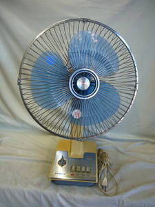  silver electric industry corporation feather 30 centimeter electric fan D-315T junk Showa Retro / that time thing 