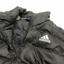 adidas アディダス エッセンシャルズ ダウン ジャケット 黒 XO GH4589 23-1010-3-6_画像5