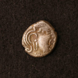 古代インド マイトラカ朝 ドラクマ銀貨（400-700頃）国王の肖像[E2541] コイン