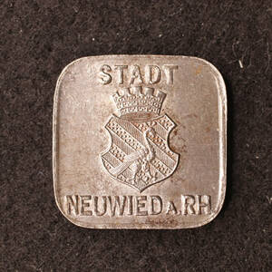 【金属製ノートゲルド】ドイツ ノイヴィート 10ペニヒ鉄貨（1917）[E2897]コイン