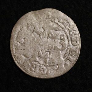 リトアニア大公国 ジグムント1世時代 1/2グロート銀銅合金貨（1500年前後）[E961]コイン