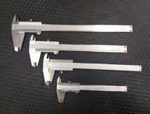 ★ 送安185円! 難あり! 20cm 15cm 10cm ノギス 4本セット ミツトヨ SK ⑮◆200mm 150mm 100ｍｍ 0.05 1/20 測定器 アナログノギス_画像1