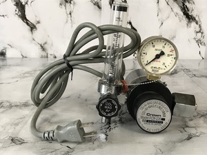 湘/●/溶接機/ユタカ/Crown/MAGガス用調整器/流量計付き/FCR-226/25L/CO2/Ar/二酸化炭素/アルゴン/AC100V-200W/日本製/工具/湘10.13-196後