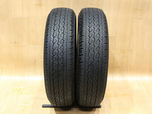 B244 BS ブリヂストン V600 165/80R14 97/95N LT 2021年 2本 中古タイヤ タウンエース ライトエース バネット バン 手渡し可能です 山梨県_画像1