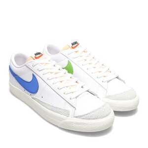 28.5cm ナイキ ブレイザー ロー 77 ヴィンテージ 白/水/黄緑 DA6364-107 BLAZER LOW 77 VNTG 名品 復刻 ビンテージ ブレザー ブレーザー