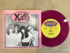 美盤91年AUSオリジナルパープル盤7”シングル THE MUFFS - GUILTY ANDA-142キム・シャタックマフスガレージパンク 