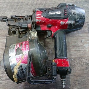 【中古現状品】【難あり】MAKITA　マキタ　AN900HX　90mm　高圧エア釘打