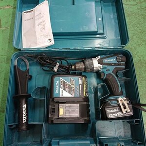 【中古現状品】3151　MAKITA　マキタ　HP458D　充電式震動ドライバドリル　18V5.0Ahバッテリー×1　付属