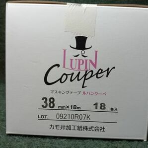未使用 KAMOI カモ井 マスキングテープ ルパンクーペ 建築塗装用 38mm×18m 18巻入（2）の画像4