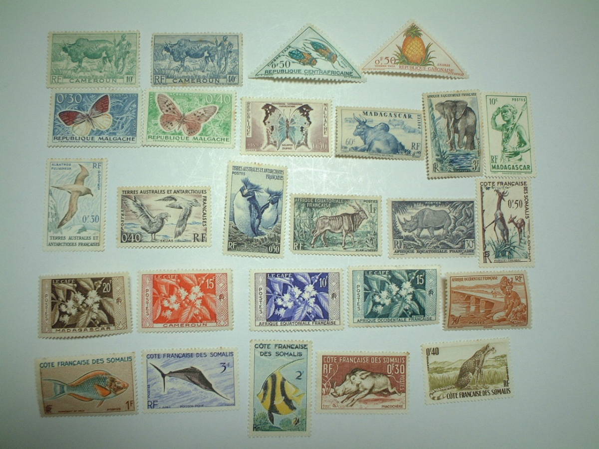 41941現品限り 外国切手未使用 仏領南極地域発行凹版動物4種揃 41941現品限り 外国切手未使用 仏領南極地域発行凹版動物4種