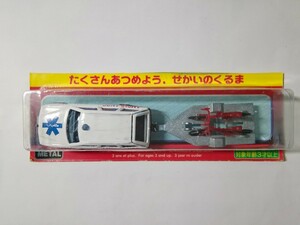 【マジョレット】　 メルセデス ベンツ 300TE 救急車・自転車トレーラー　 　日本語パッケージ 未開封品　　majorette　カバヤ　W124