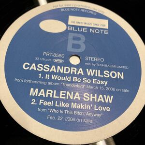 プロモ盤 Blue Note ! Marlena Shaw / Feel Like Makin Love 収録 12inch