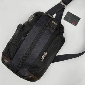 【極美品】 TUMI トゥミ 222318HK2 ショルダー ボディ バッグ バリスティックナイロン レザー 黒 Sling ALPHA BRAVO モントレー スリング