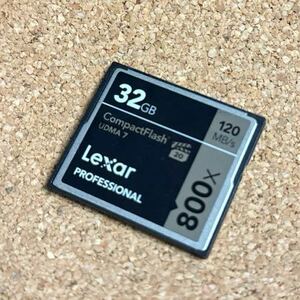 32GB1枚　レキサーコンパクトフラッシュ　800X 120MB/s Lexar professional UDMA 7