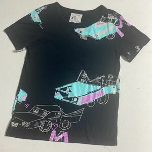 セール 即決1円 マルコマルカ　MALKOMALKA カープリントC Tシャツ 