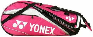 美品 ヨネックス(YONEX) ラケットバッグ6(リュック付) ルビー 673 BAG1112R