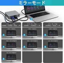 送料無料　MacBook Pro/Air専用 USBC to 2×HDMI +VGA1000Mb/s RJ45 PD充電2×USB-C 3.1、4×USB 3.0、3.5mmオーディオ/マイクSD/TF付き_画像5