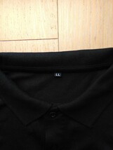 半袖ポロシャツ　黒　LLサイズ_画像2