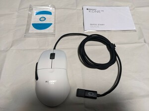 ROCCAT KONE PRO ゲーミング マウス 有線 軽量 66g オプティカルスイッチ ホワイト