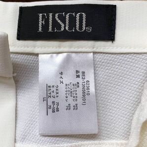 FISCO＊フィスコ レディースLL ロングパンツ ボトムス ストレッチあり サイドライン レース 透けあり スラックスの画像8