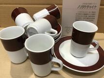 ◆新品◆ノリタケ/アイリッシュコーヒー/カップ&ソーサー/6客組◆レトロ/割烹/旅館/食堂/ホテル/カフェ◆未使用/在庫品/定価より値下げ◆_画像1