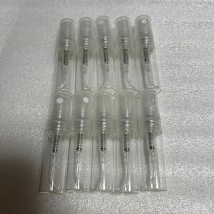 ガラス製　3ml アトマイザー　ボトル　香水　10本セット　空容器　パッケージ